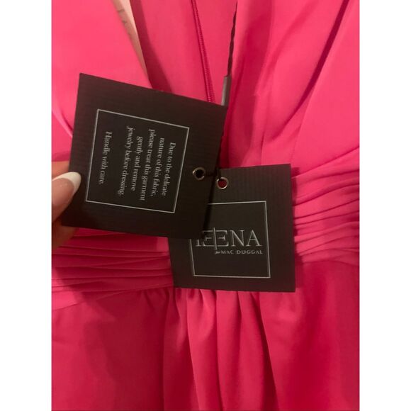 Mac Duggal Puff Sleeve Pink Jumpsuit NEW NWT - Picture 9 of 12